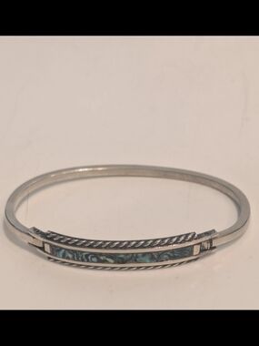 Mexico Vintage Abalone Shell Inlay Bracelet